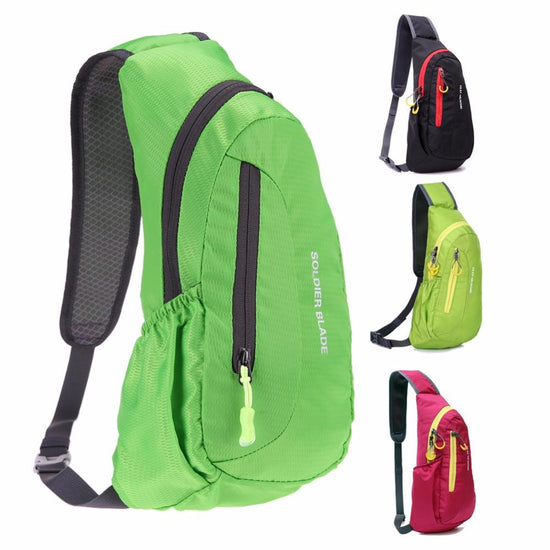 Planet Gates Waterproof Nylon Sports Chest Bag: Multi-Functional & Comfortable Unisex Design - Portable Shoulder Bag for Cycling, Running, Hiking & Outdoor Activities (Green)