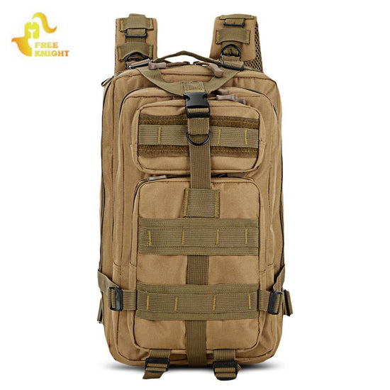 Free Knight 25L Military Tactical Backpack - 3 Day Assault Pack, Molle, for Trekking & Camping