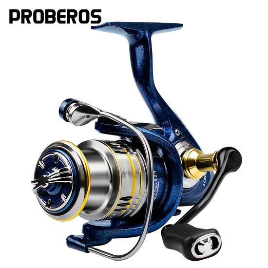High-Speed 5.2:1 Metal Spinning Fishing Reel (LC2000): Powerful & Durable Reel for Bait Casting, Ocean Boat Fishing & More - Right/Left Interchangeable Handle - 5KG Max Drag - Various Line Capacities