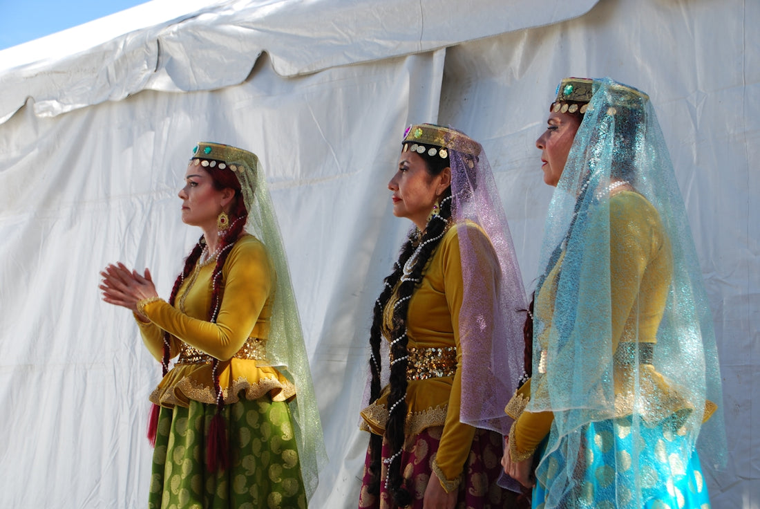 a group of people in traditional dress