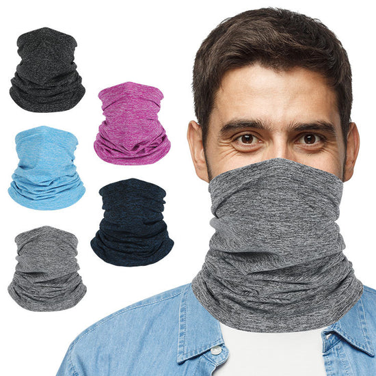 Outdoor Multi-Functional Warm Face Towel/Mask: Thermal Cycling Mask & Sports Neck Cover Headband for Autumn & Winter Fishing - 220g Color Ion Warm Fabric - Variable Shapes for Cold Weather Protection
