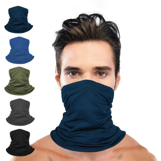Outdoor Multi-Functional Face Towel/Mask: Sunscreen Ice Silk Magic Turban for Skiing, Fishing, Riding & Sports - Windproof Neck Cover Headwear - Breathable Polyester - Variable Shapes