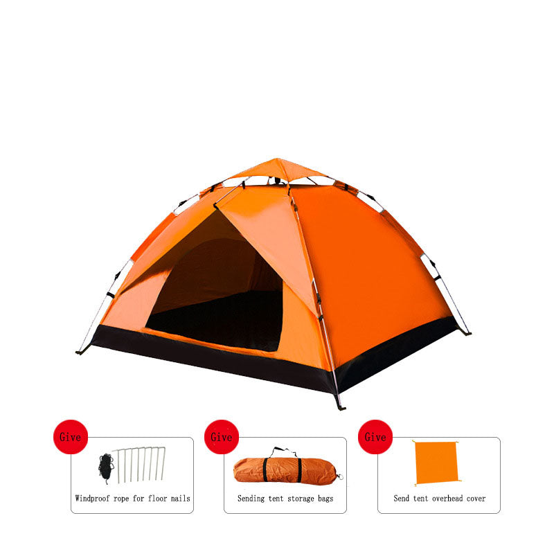 Automatic Quick Open 2-Person Camping Tent - Rainproof & Breathable for Adventures
