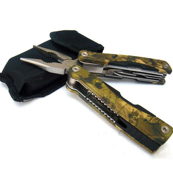 EDC Pocket Multi-Tool Pliers with Knife, Hook & Saw - Folding Camping & Outdoor Multitool